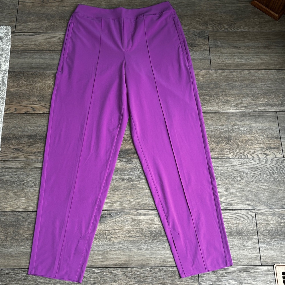 Athleta Brooklyn Heights Vienna Slim Pants Purple Sz 10